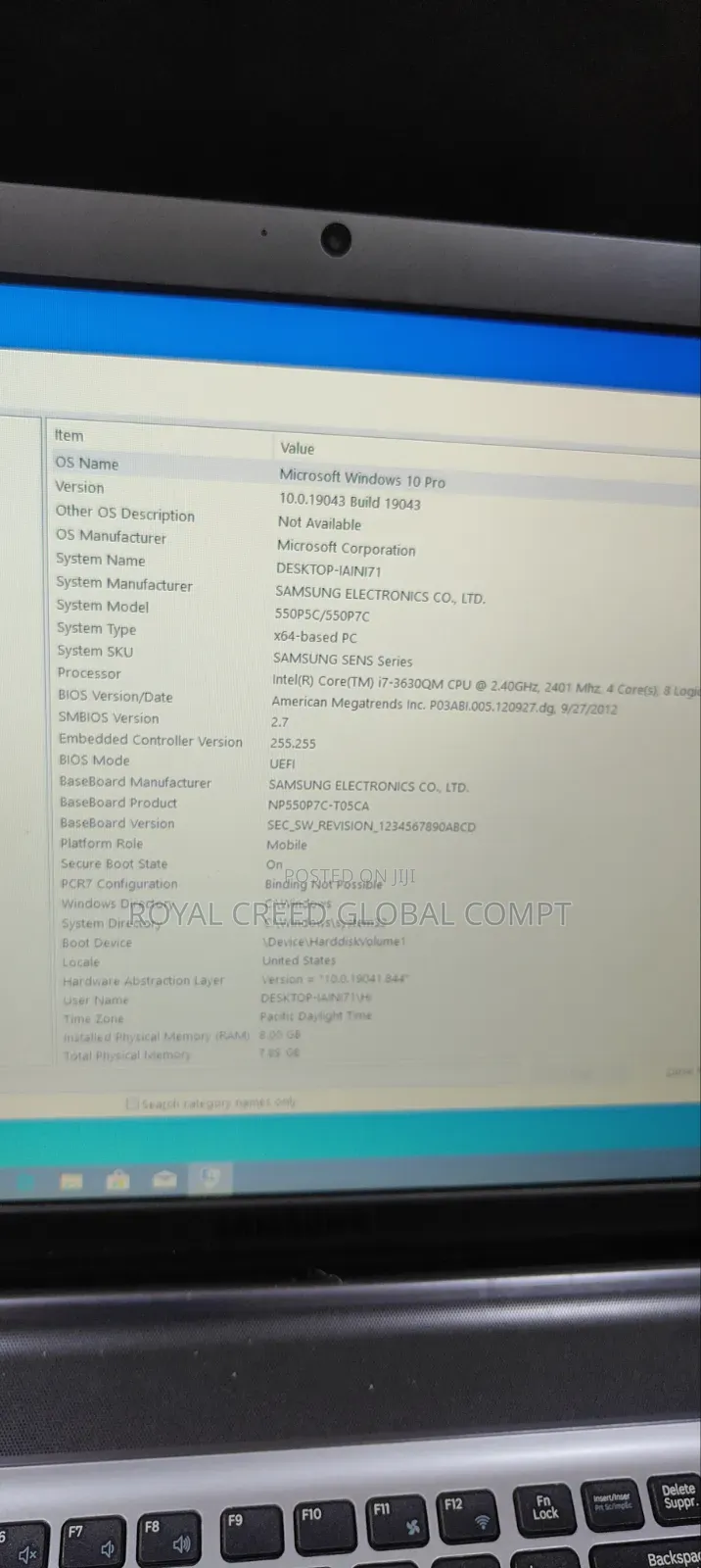 Laptop Samsung NP550P7C 16GB Intel Core i7 HDD+SSD 500GB