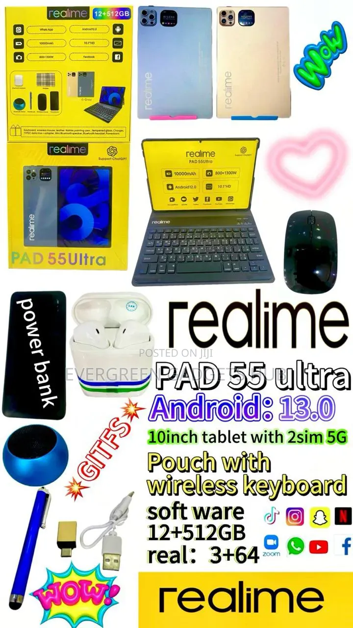 New Realme Pad 55 Ultra 512 GB