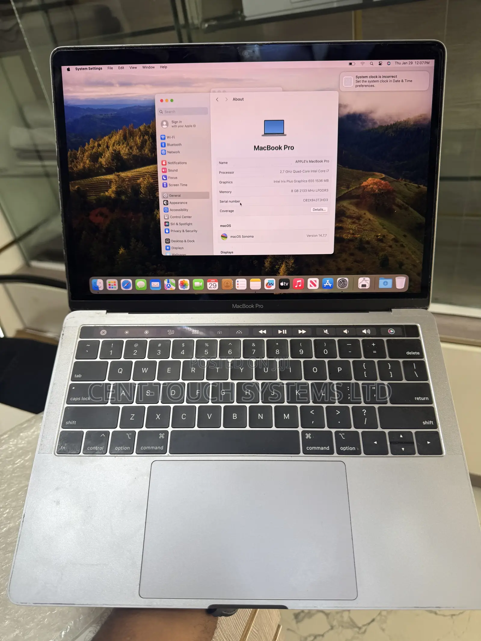 Laptop Apple MacBook Pro 2018 8GB Intel Core i7 SSD 512GB