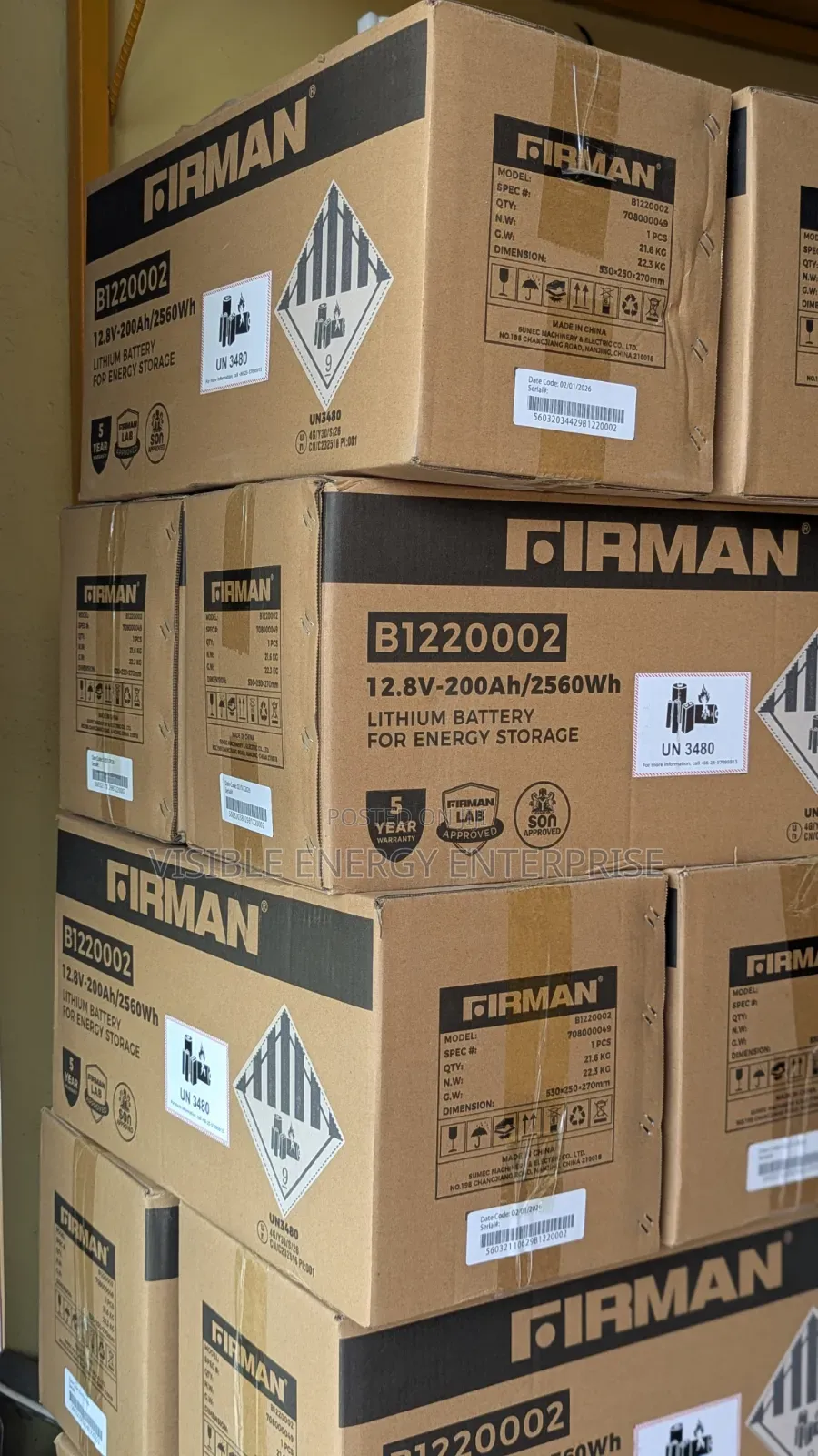 Firman 2.5kwh|12.8v Lithium Battery
