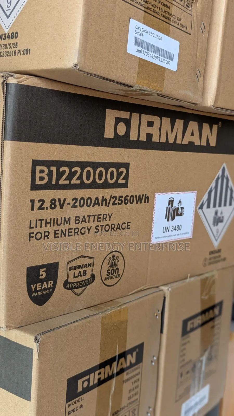 Firman 2.5kwh|12.8v Lithium Battery