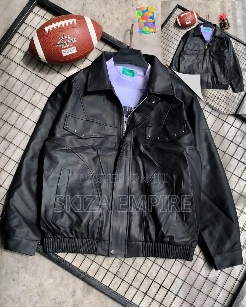 Cream-Colored Zip-Up Bomber Jacket