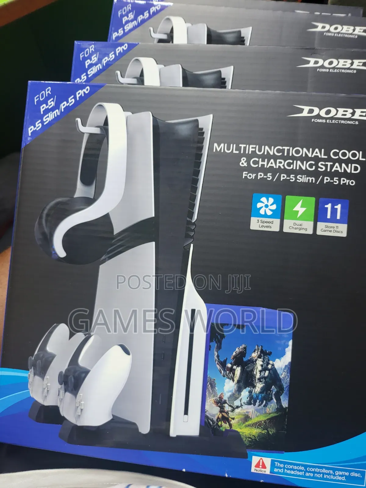 Multifunctional Cooling Charging Stand for All Ps5 Slim, Fat Pro