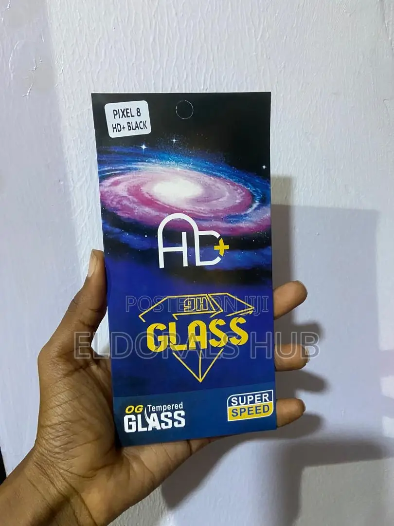 Hd+ 9h Tempered Glass Screen Protector for Google Pixel 8 Black