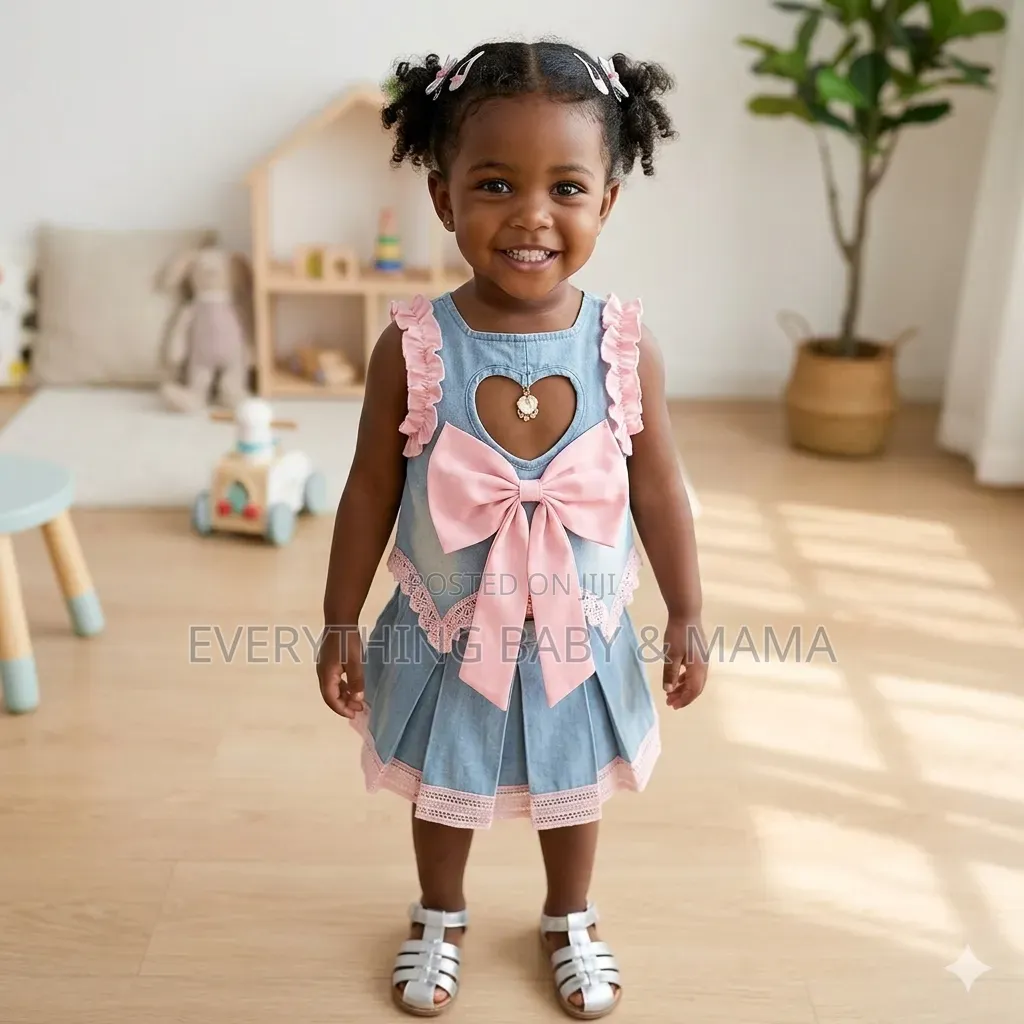 Girls Jean Skirt N Top
