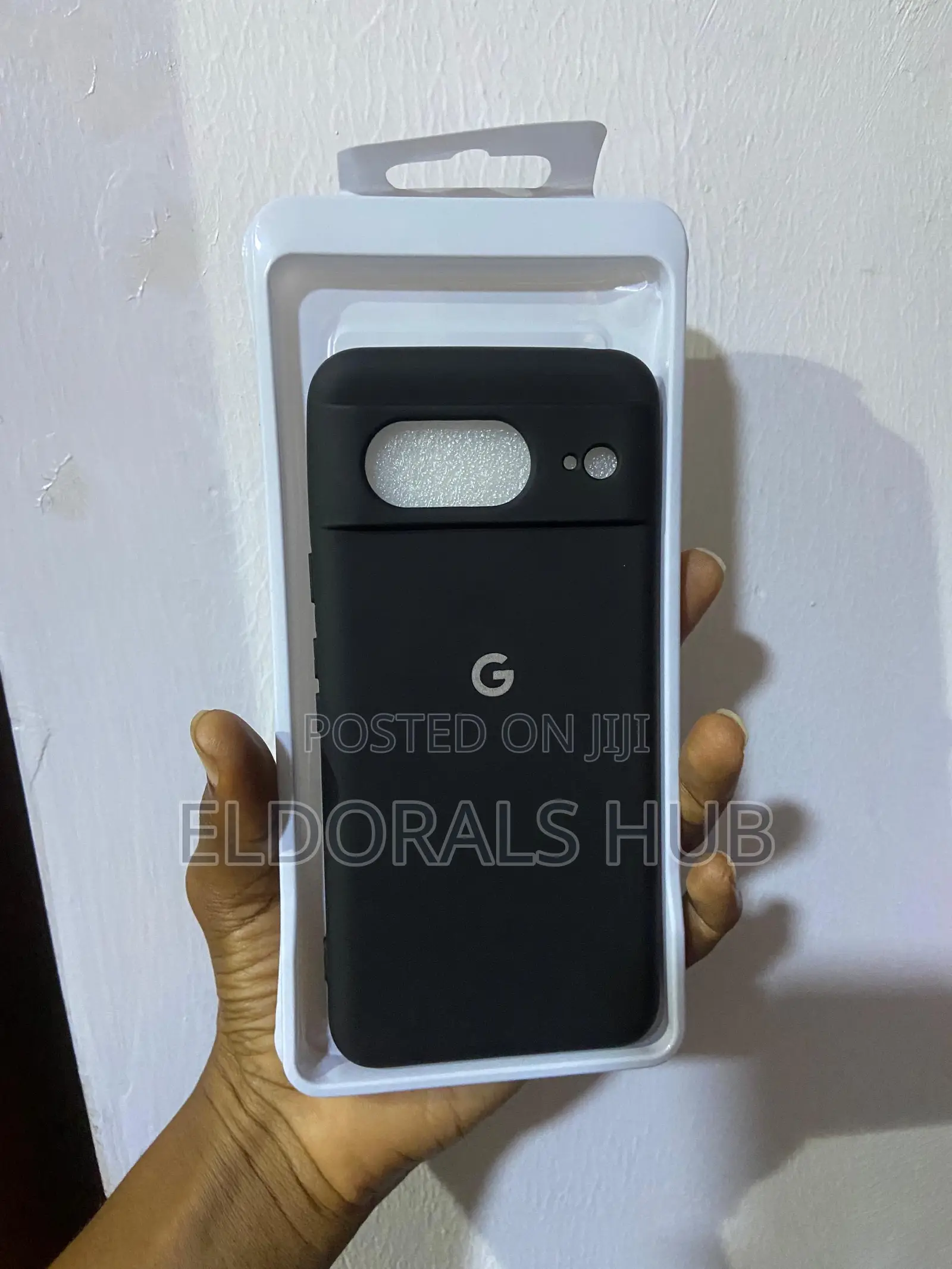 Silicone Case for Google Pixel 8 - Soft Touch Protective Cover Black