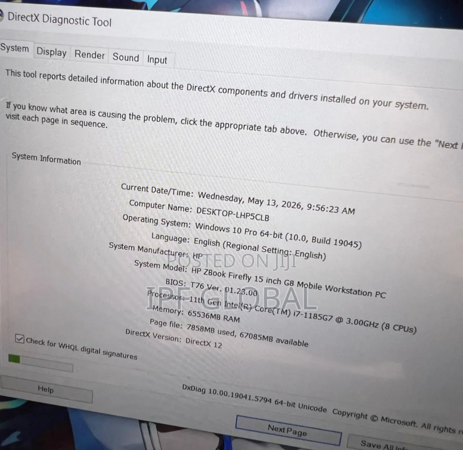 Laptop HP ZBook 15 64GB Intel Core i7 SSD 1T