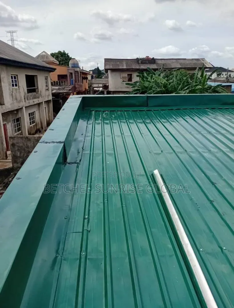 Green Aluminum Long Span For The Flat Roof