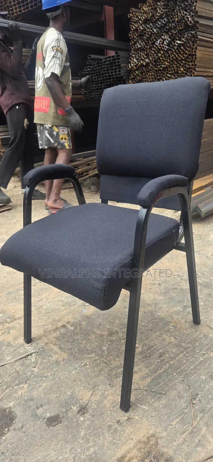 Black Comfortable Chairs for Offices and Churches