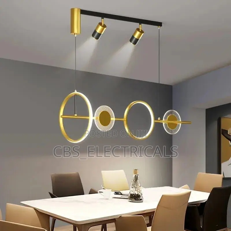 Modern Geometric Led Linear Chandelier