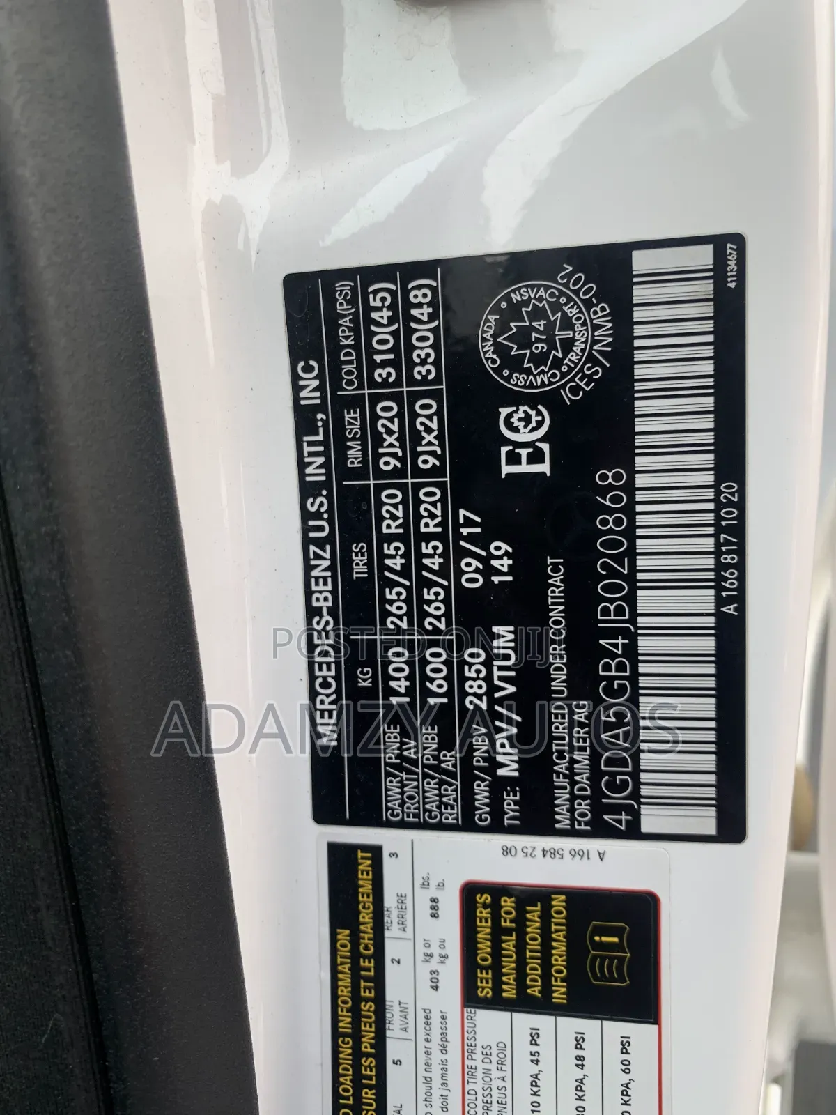 Mercedes-Benz GLE-Class 2018 White