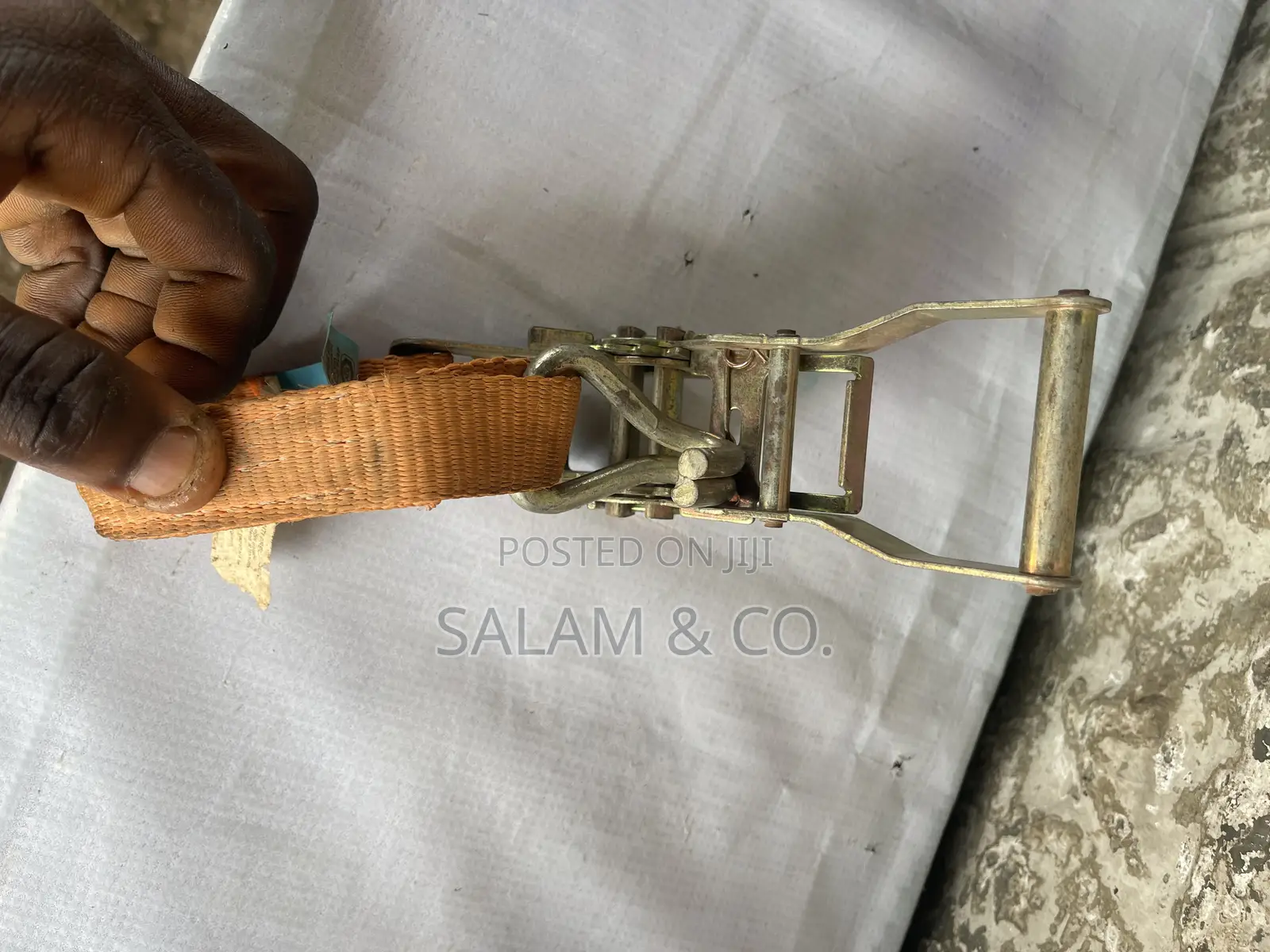 Heavy Duty 1” Ratchet Tie Down Strap With Metal Hooks