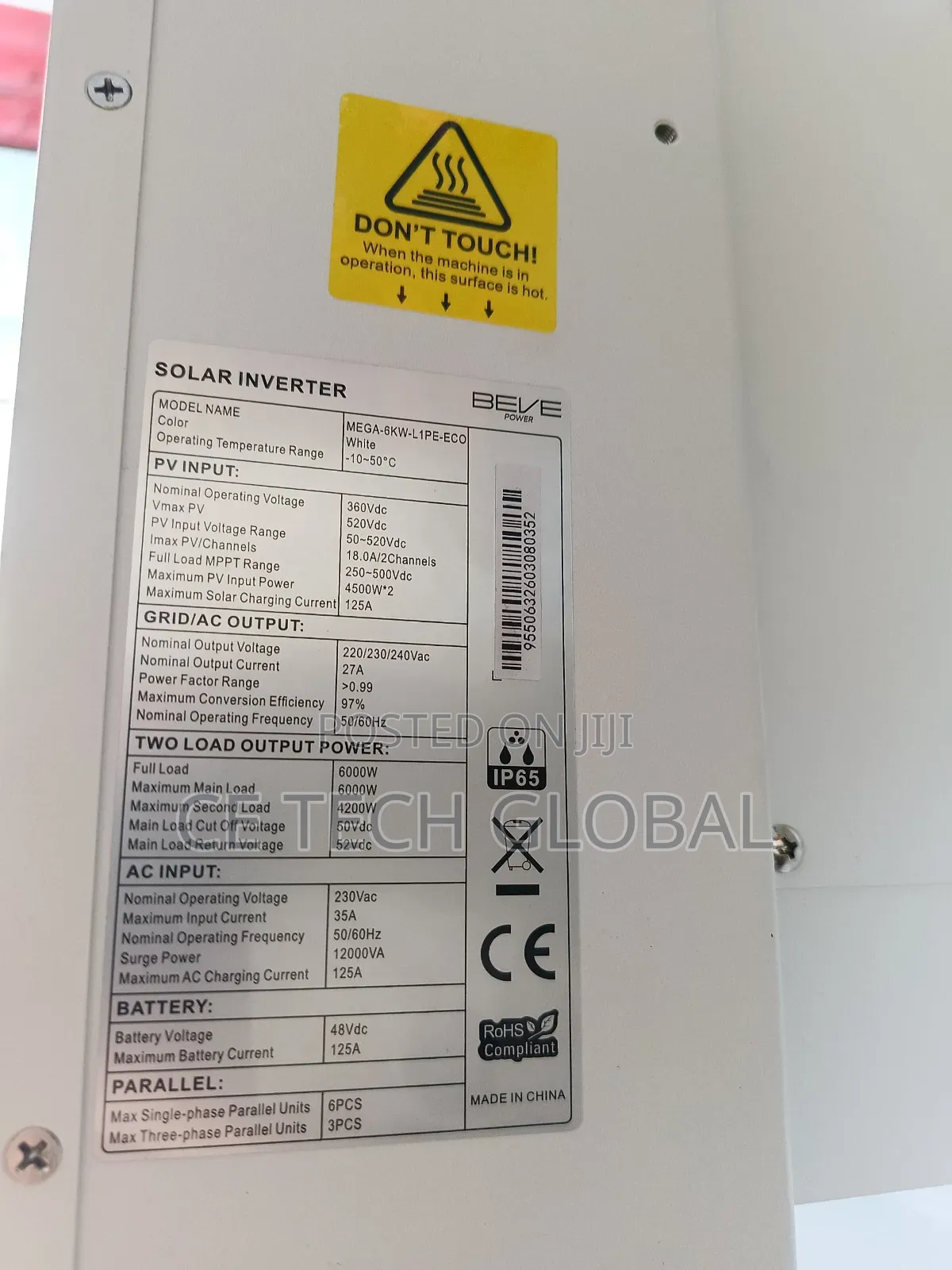 Beve 6kw 48v Hybrid Inverter