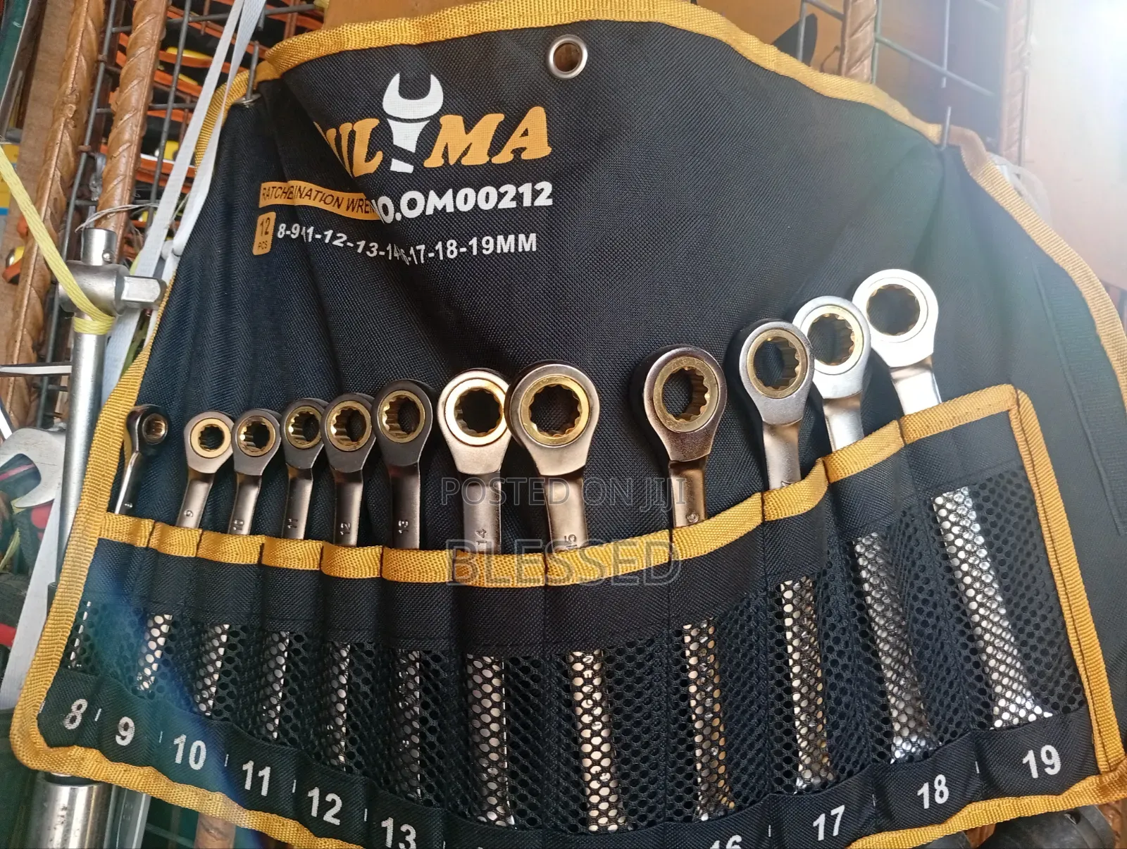 Ratchet Combination Wrench Set 8 to 19