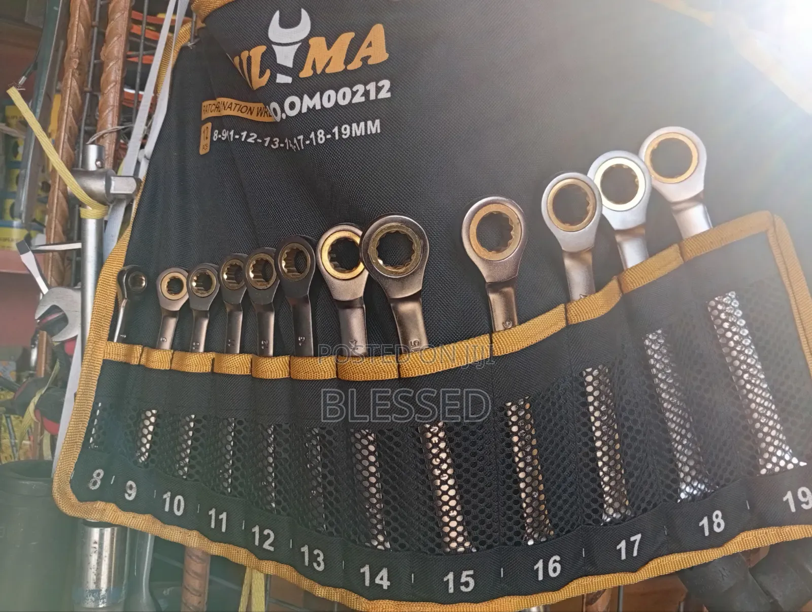 Ratchet Combination Wrench Set 8 to 19