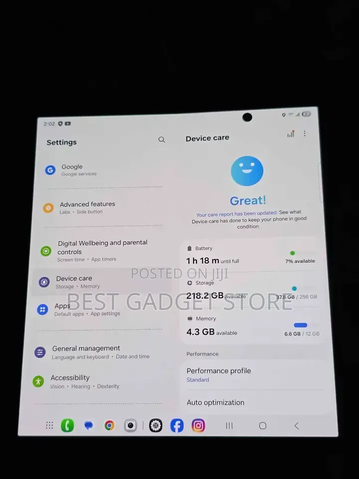 Samsung Galaxy Z Fold7 256 GB Blue