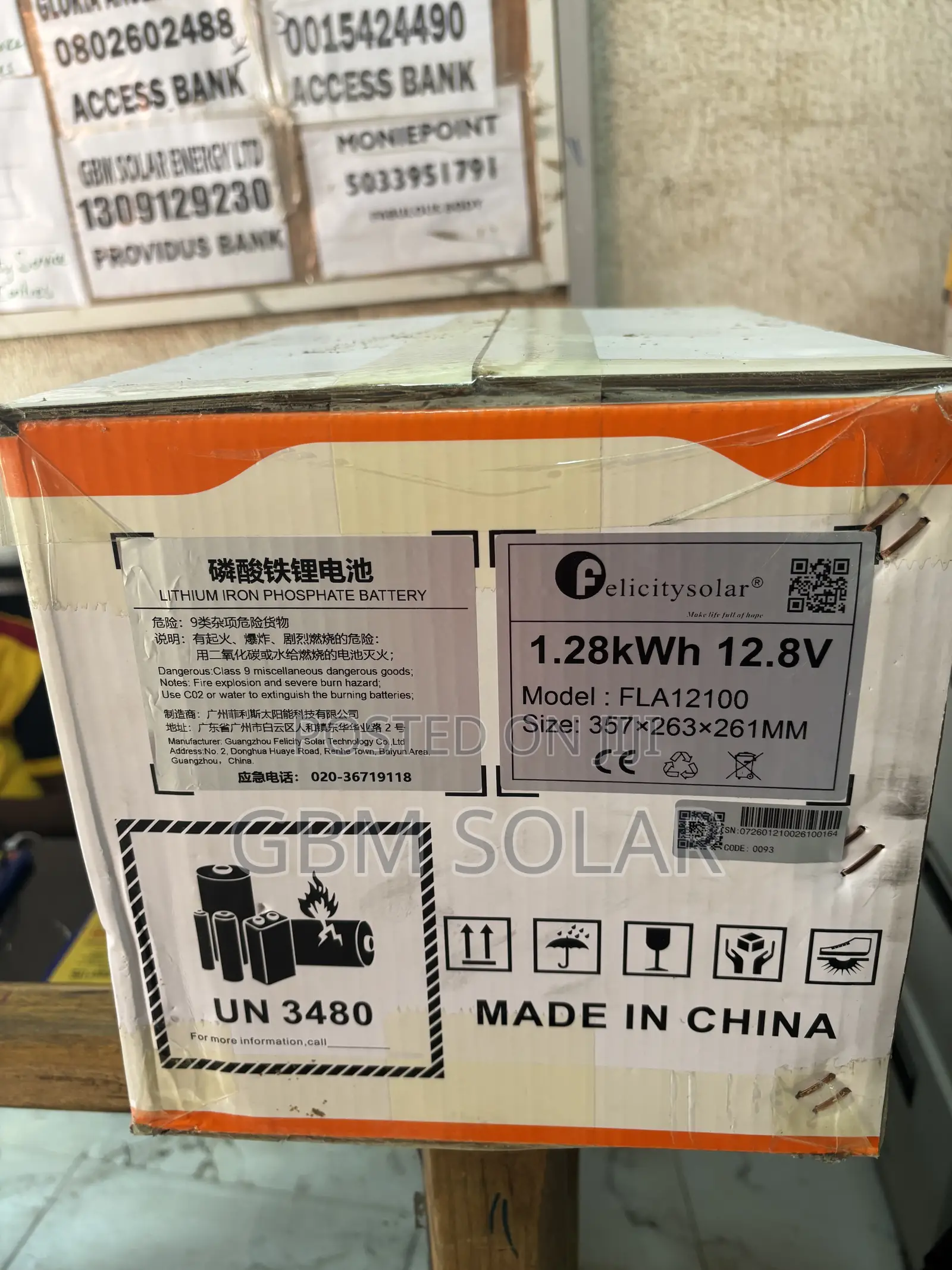 1.28kwh Felicity Lithium Battery