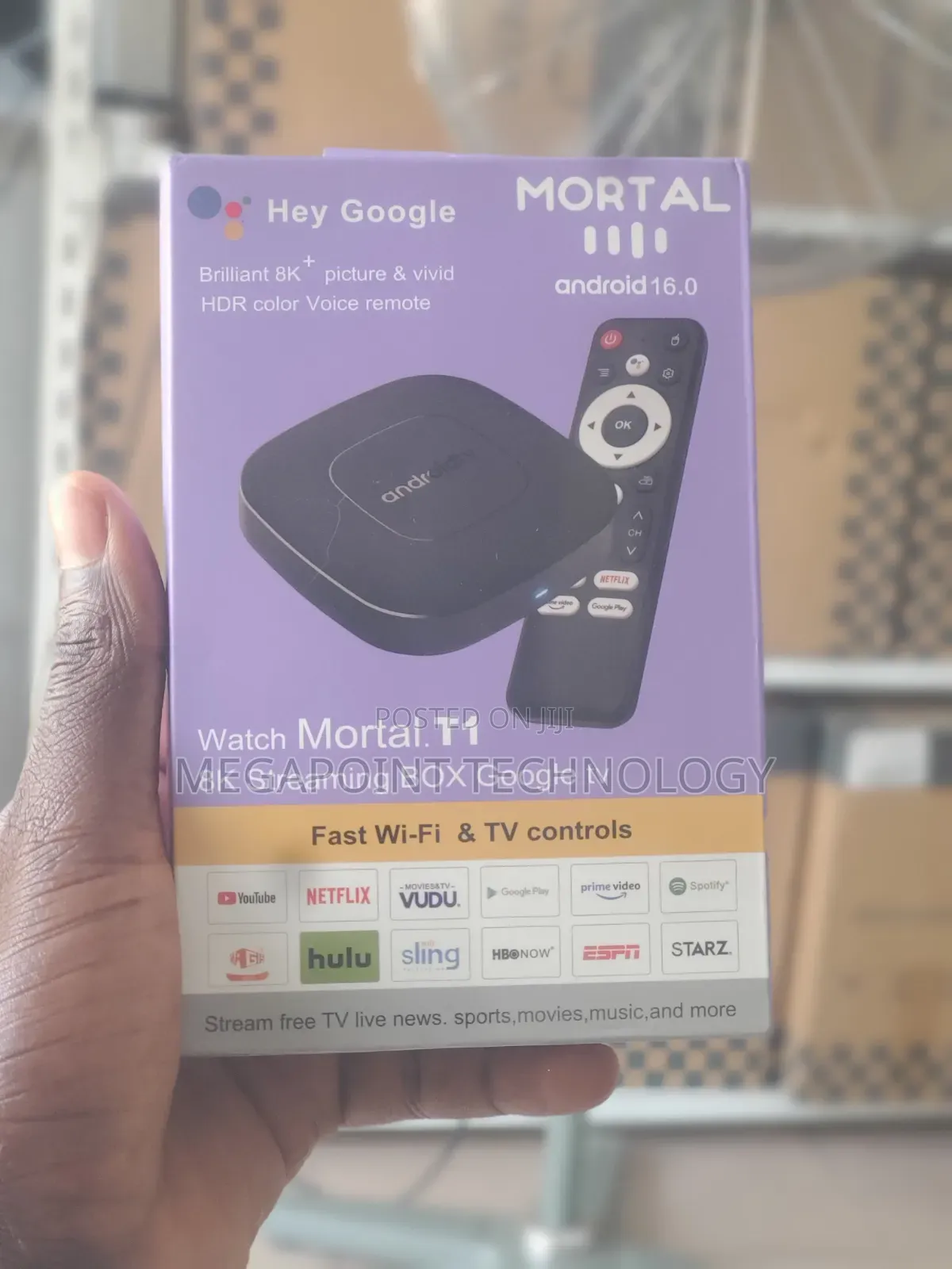 Mortal T1 Google Android TV Box With Android 16.0