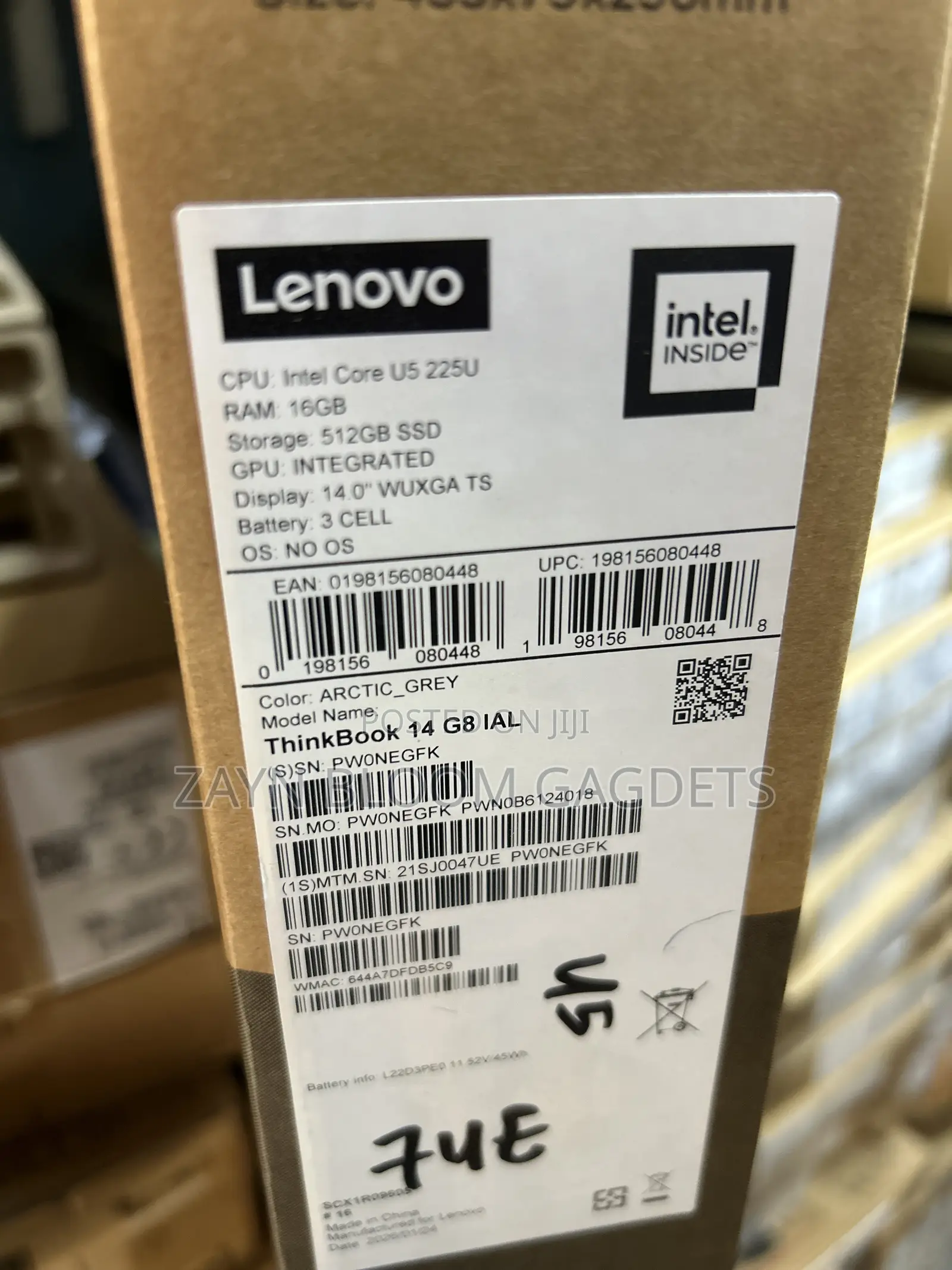 New Laptop Lenovo Thinkbook 14 16GB Intel Core Ultra 5 SSD 512GB