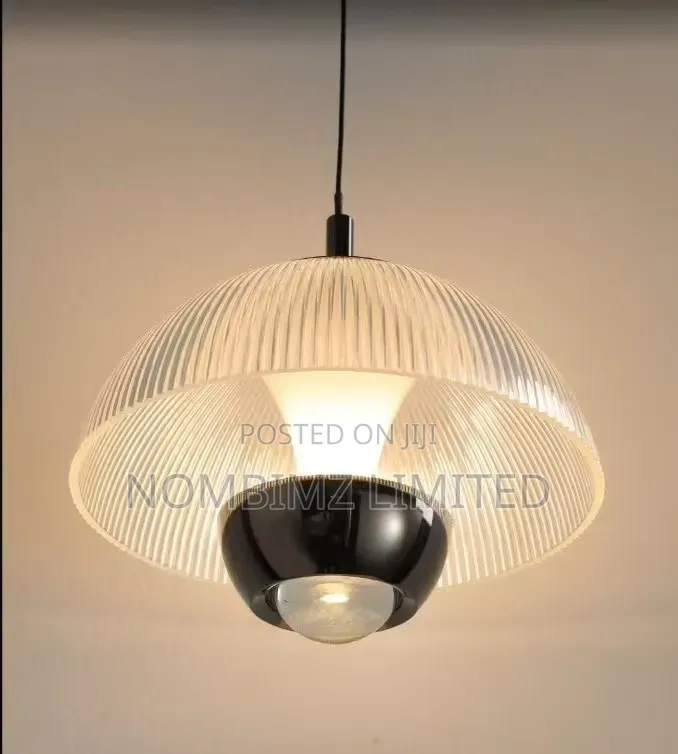 Luxury Modern Halo Dome Pendant Light – Warm Led Hanging Lamp