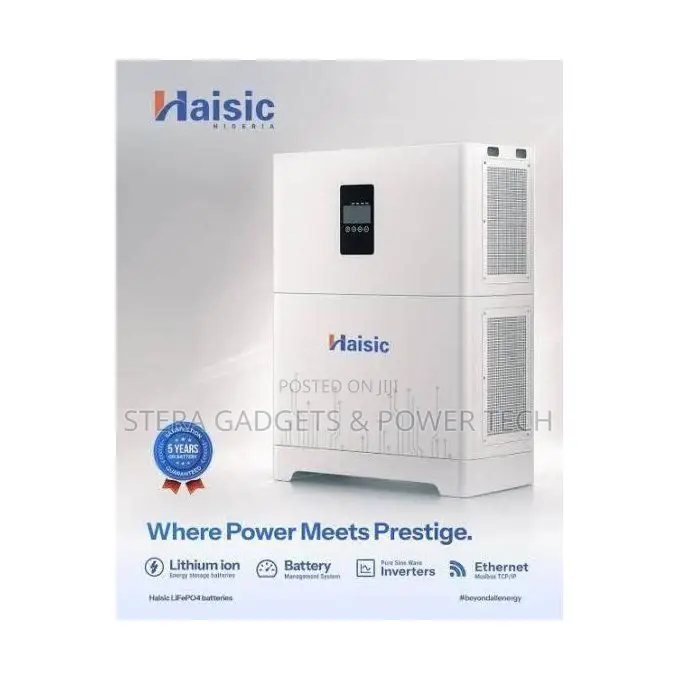 Haisic 4.2kva All-in-One Solar Generator + 8038wh Lithium Battery