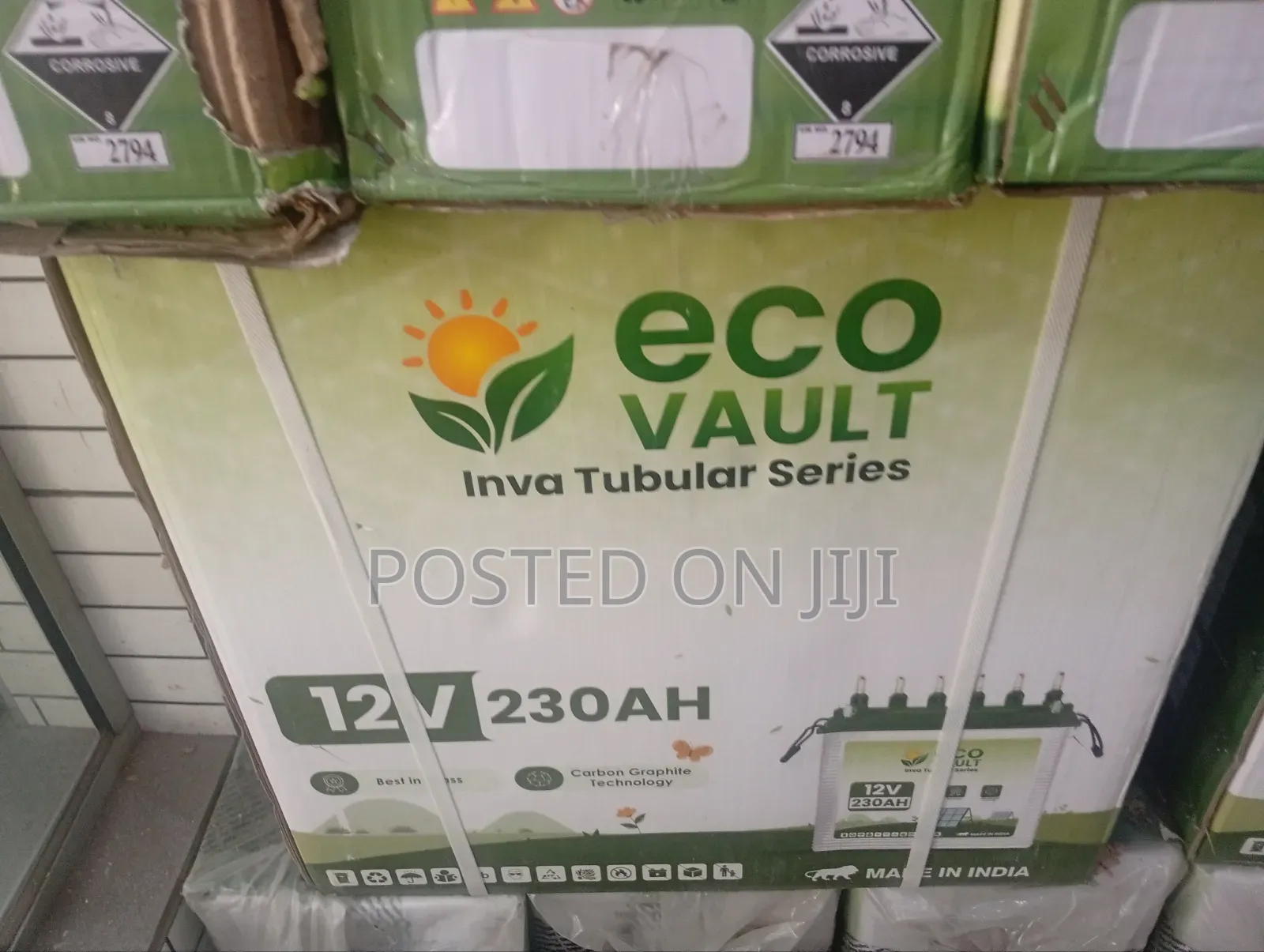 Eco Vault 230ah 12v Inva Tall Tubular Battery
