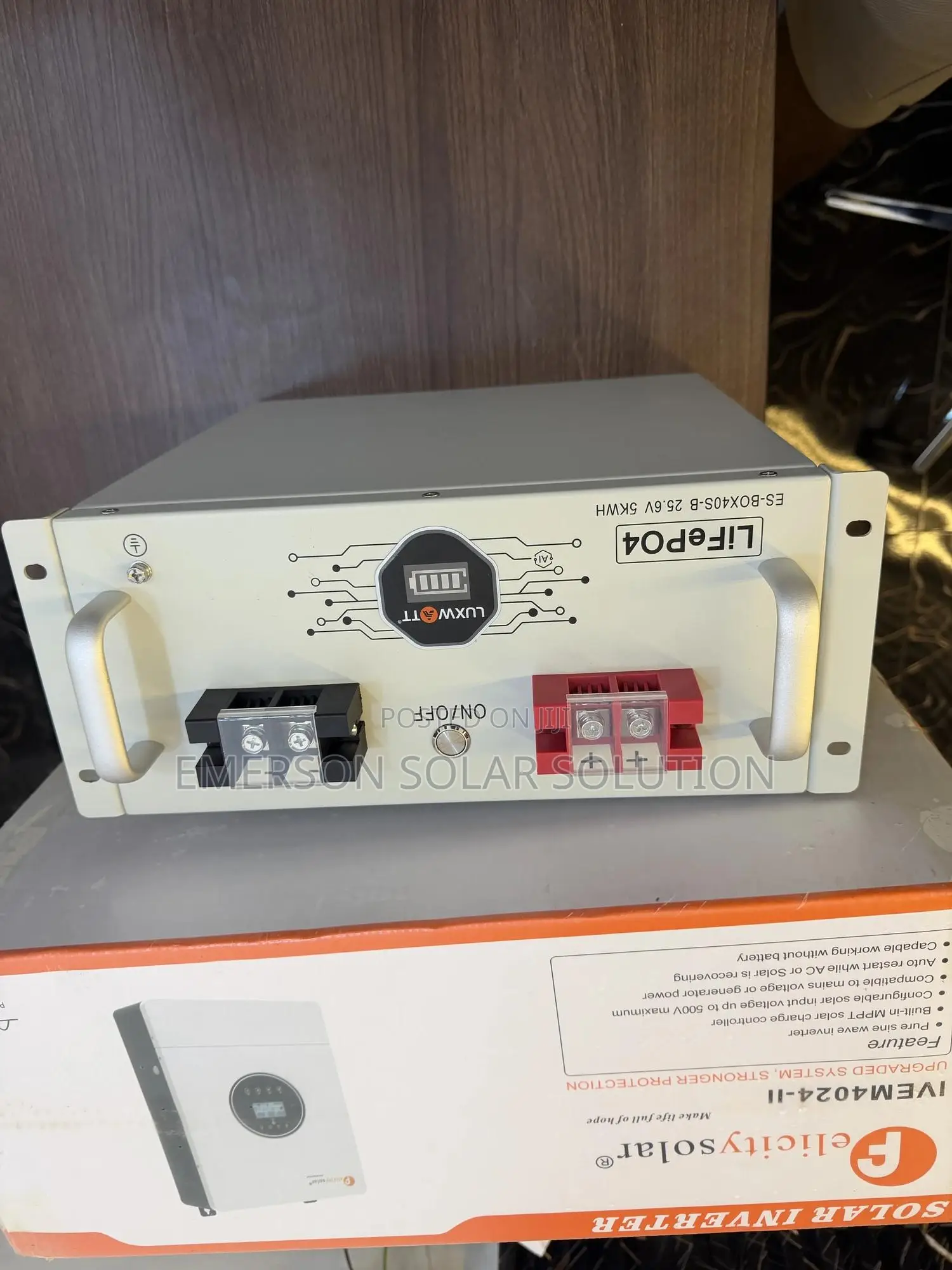 The Felicity 4kva 24v Inverter With Luxwatt 5kwh 24v Lithium Battery