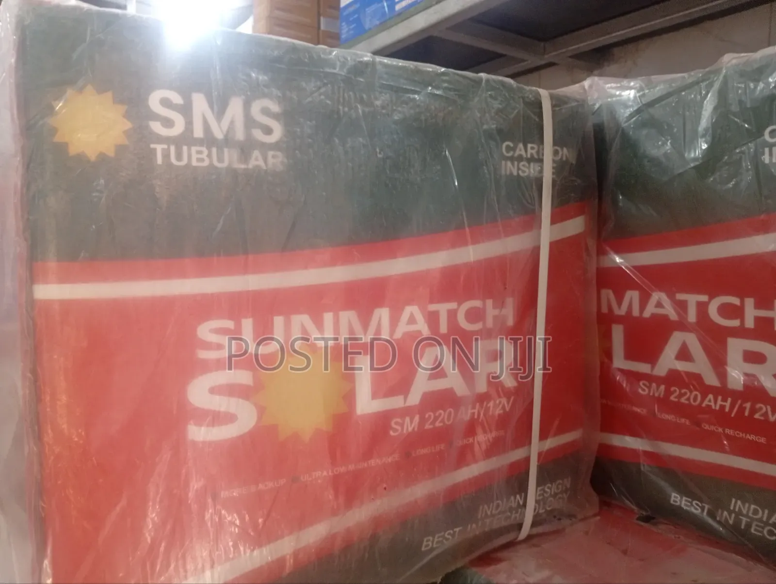 SMS 220ah 12v Tall Tubular Battery