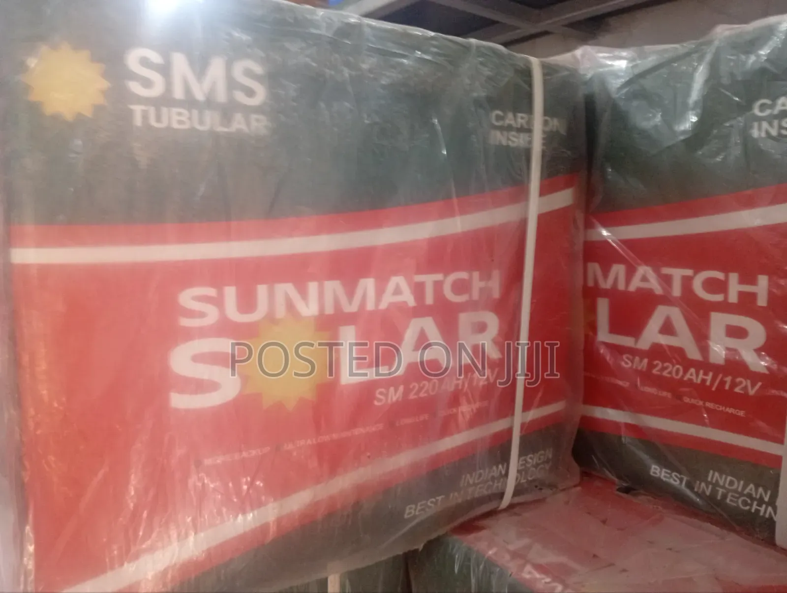 SMS 220ah 12v Tall Tubular Battery