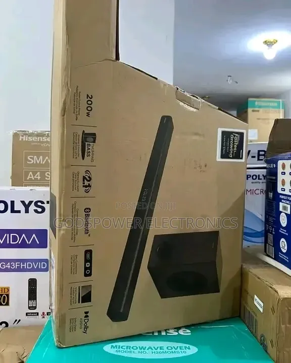 Hisense Wireless Sound Bar Subwoofer With Thumping Bass