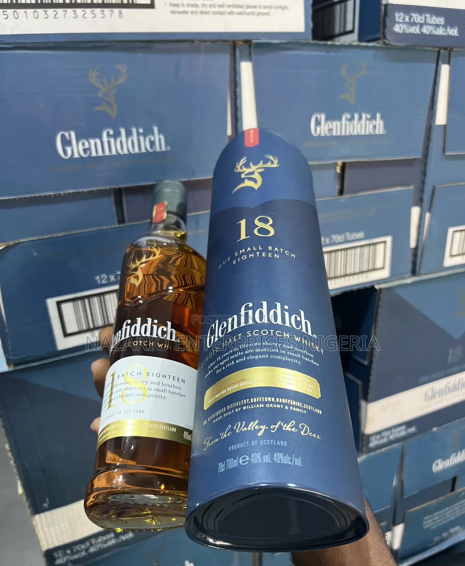 Glenfiddich 18 Years–Single Malt Whisky — Carton of 12 Bottles
