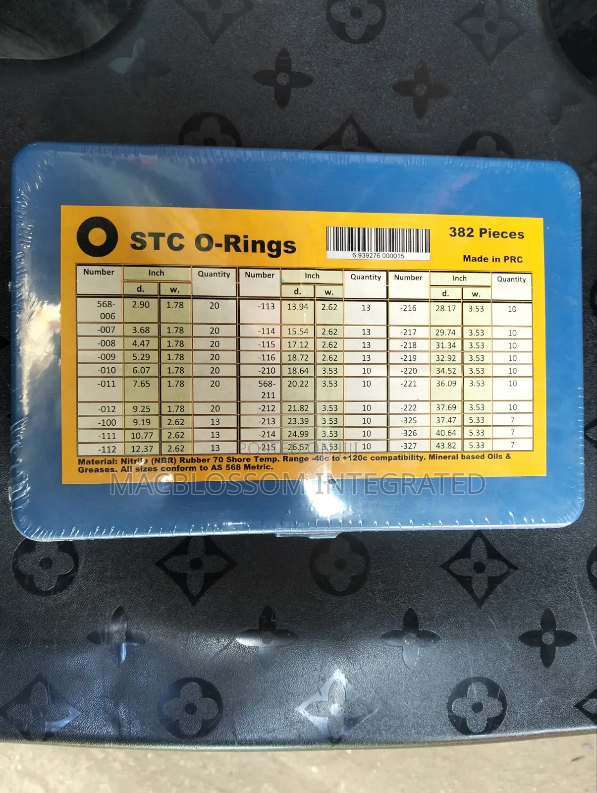Set of Inches O. Rings