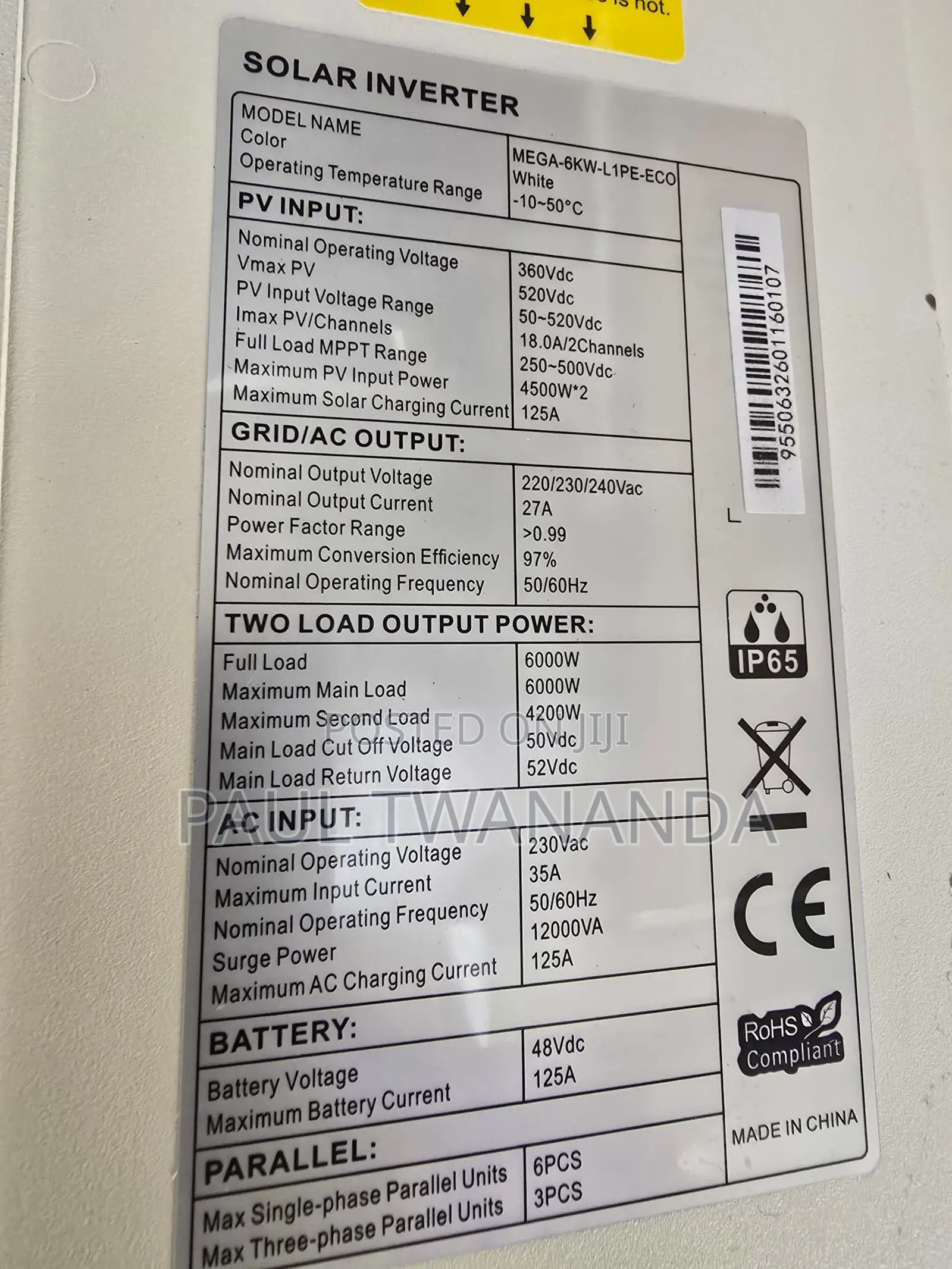 Beve 6kva 48 Hybrid