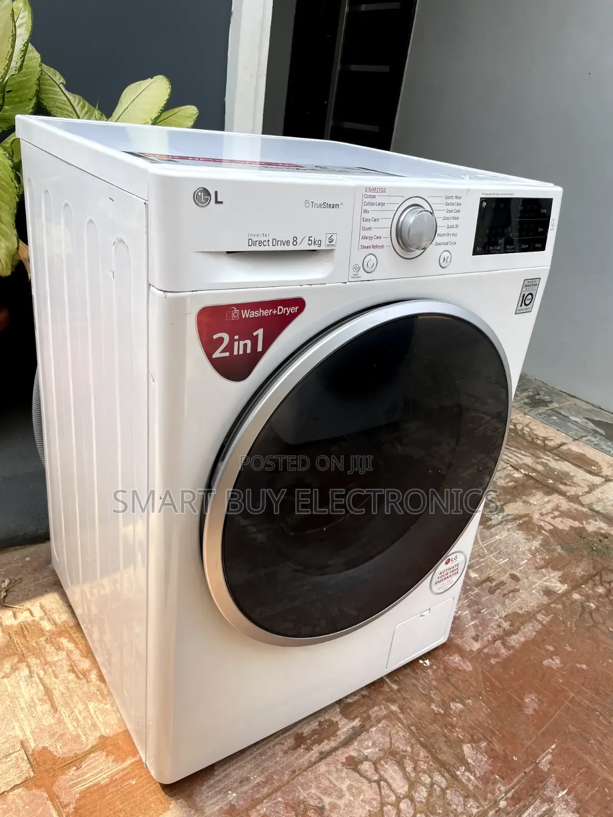 Lg 8/5kg Inverter Direct Drive Motor, Turbowash, Truesteam, Smart.
