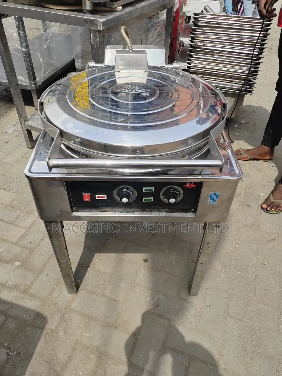 Commercial Double-Sided Electric Crepe Machine or Pancake Maker