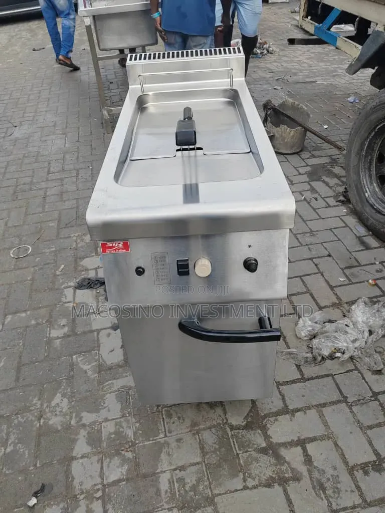 Industrial Stainless Steel Gas Deep Fryer With Single 25-Litres Tank