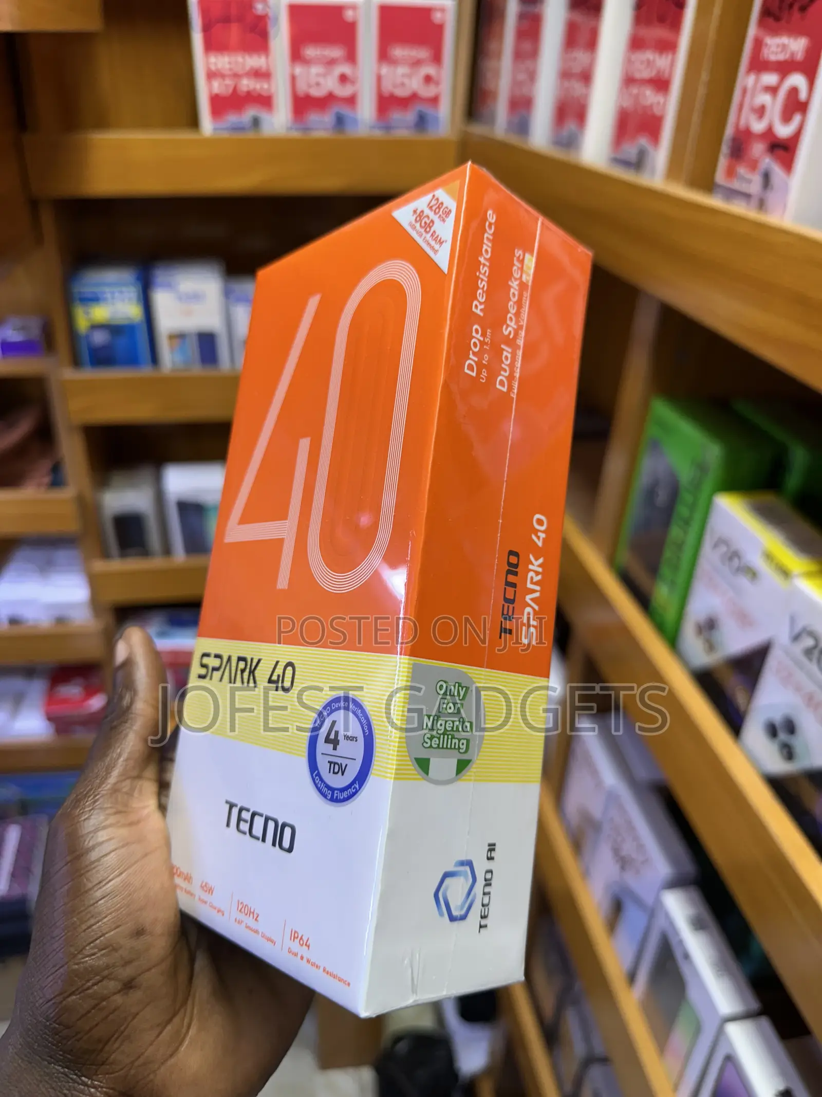 New Tecno Spark 40 128 GB Black