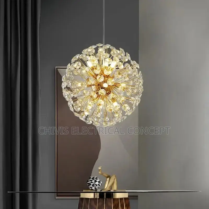 Modern Crystal Chandelier Chandelier Light Emitting Diode By 500mm