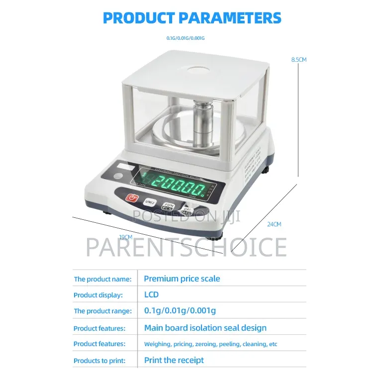 500g/0.001g Analytical Balance Scale