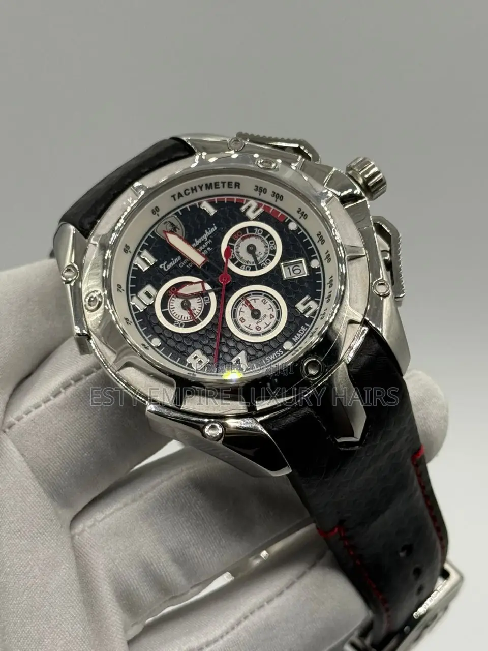 High Quality Luxury Conino Lamborghini Leather Wristwatch