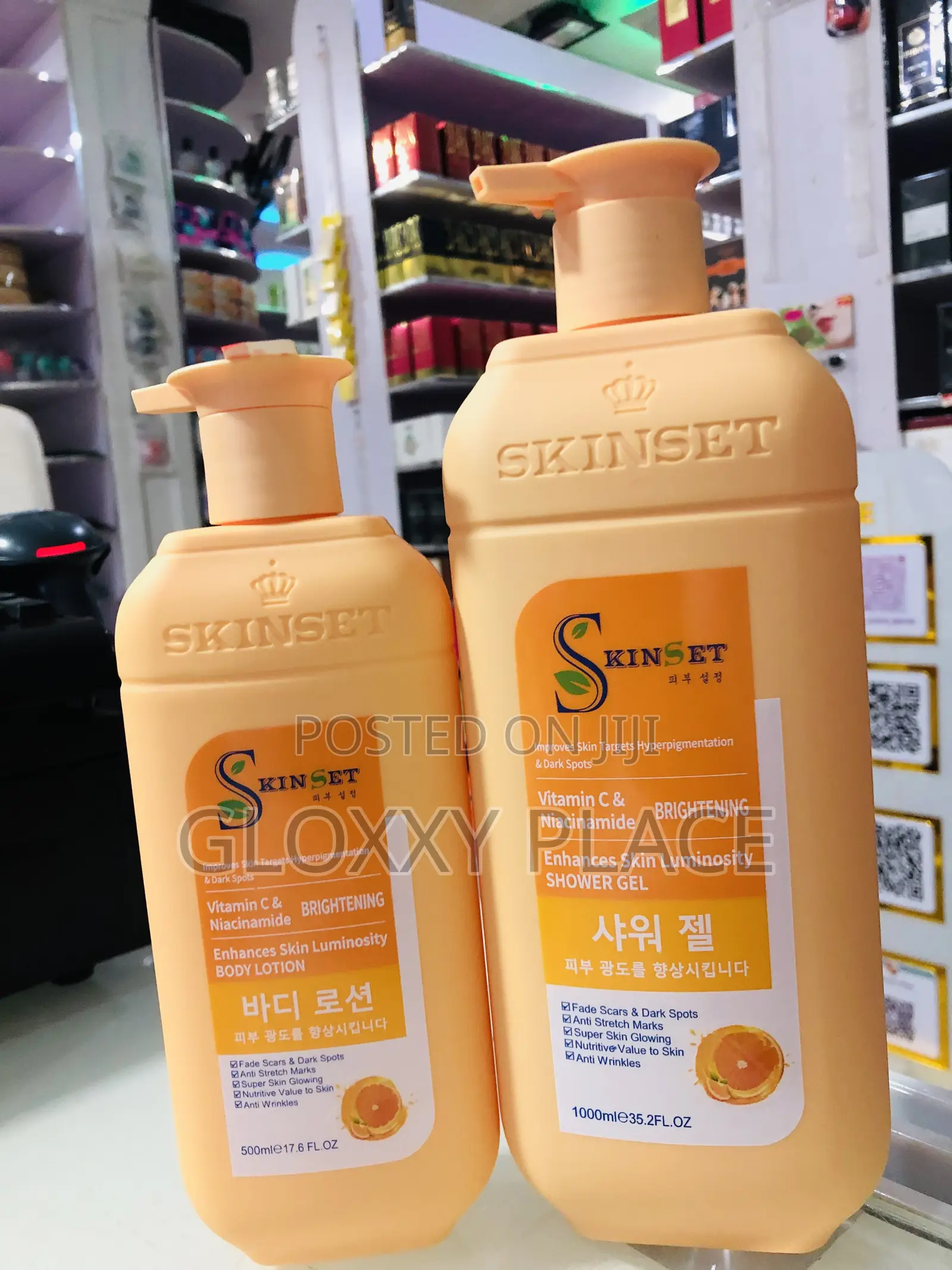 Skinset 2 in 1 Vitamin C and Niacinamide Lotion and Shower Gel