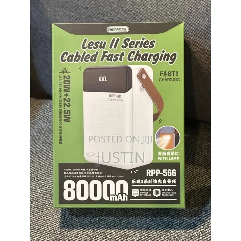 Remax 80000mah Lesu Il Series Cabled Fast Charging