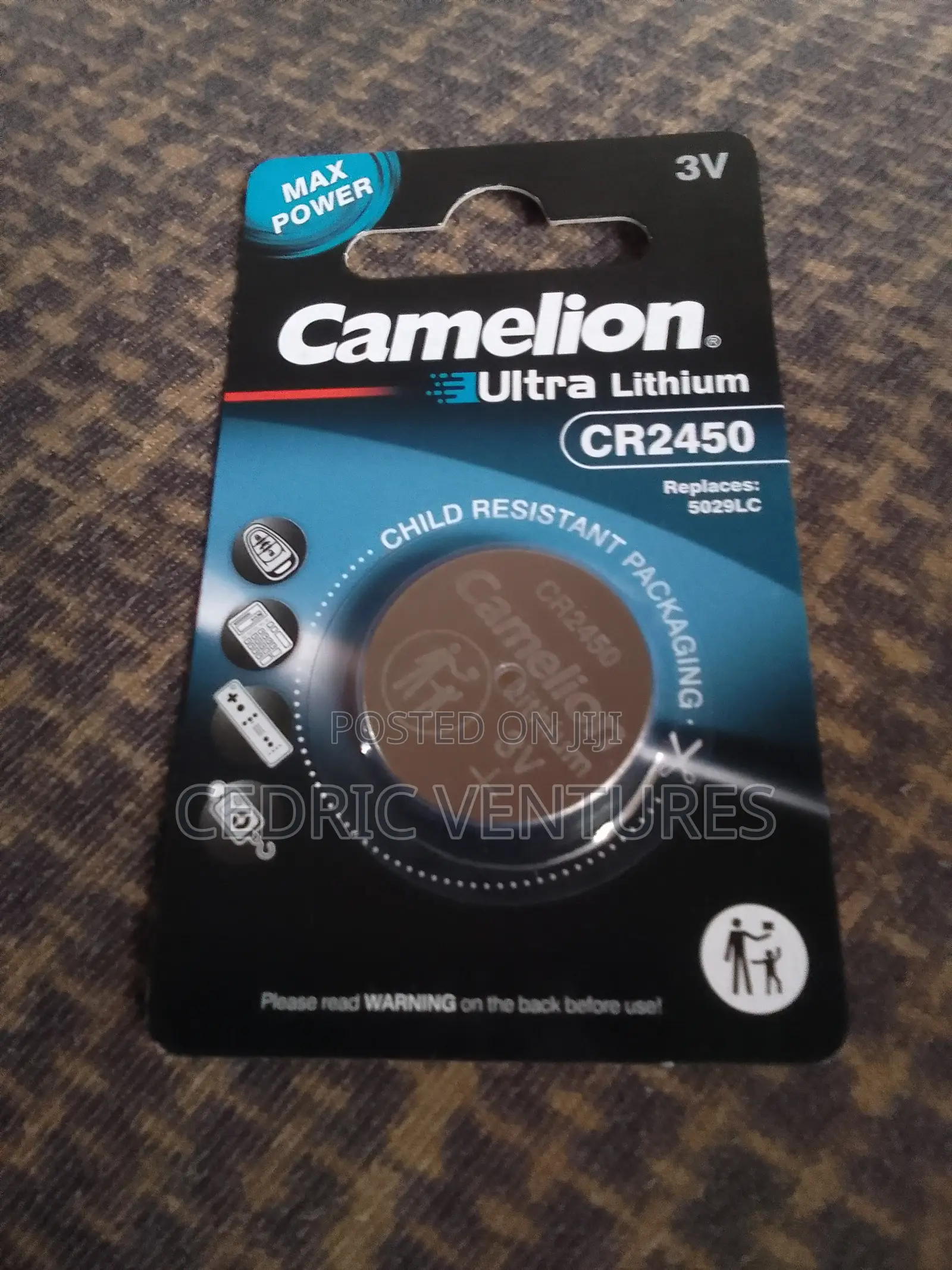 Camelion Cr2450 3v Lithium Coin Cell Battery