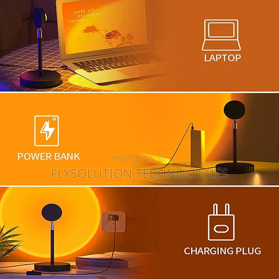 Sunset Lamp for Bedroom 10 Colors Projection Sunset Lights Decoration