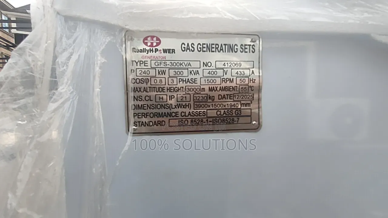 300kva Perkins Brand New Sound Proof Gas Generator for Sale