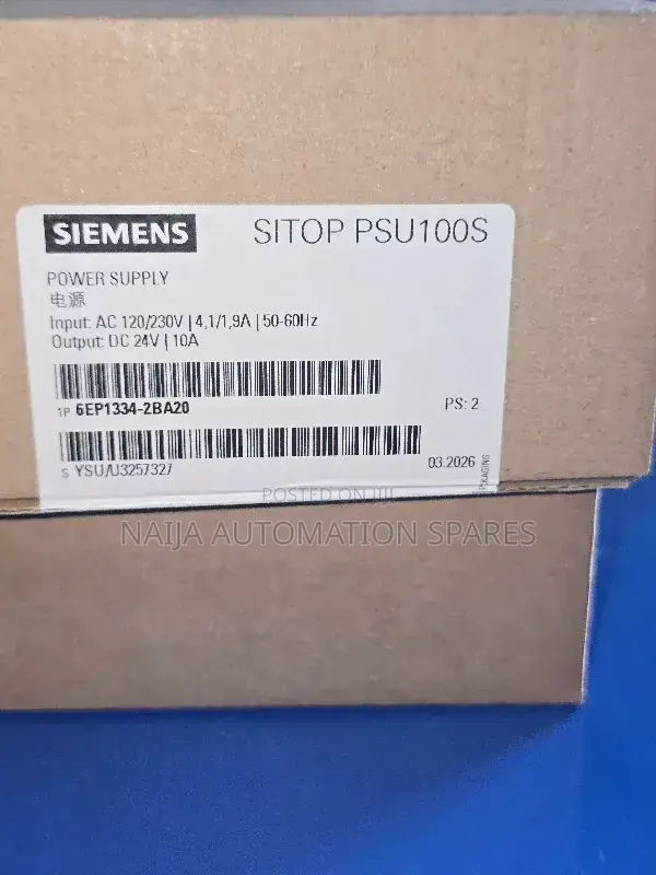 Siemens Sitop Psu100s/1ac/24vdc/10a | Power Supply | 6ep1334-2ba20