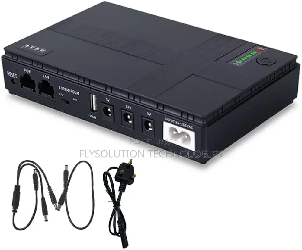 10400mah Mini Dc Ups Router Power Bank Battery Backup 5v 9v 12v 2a Poe