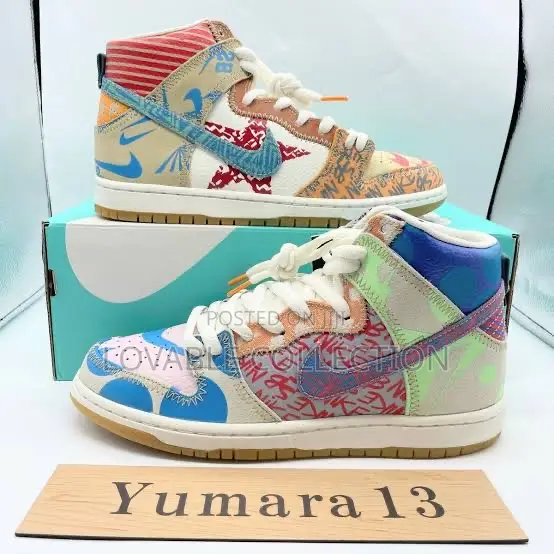 Nike Sb Dunk High Premium — "Thomas Campbell What The" Sneakers