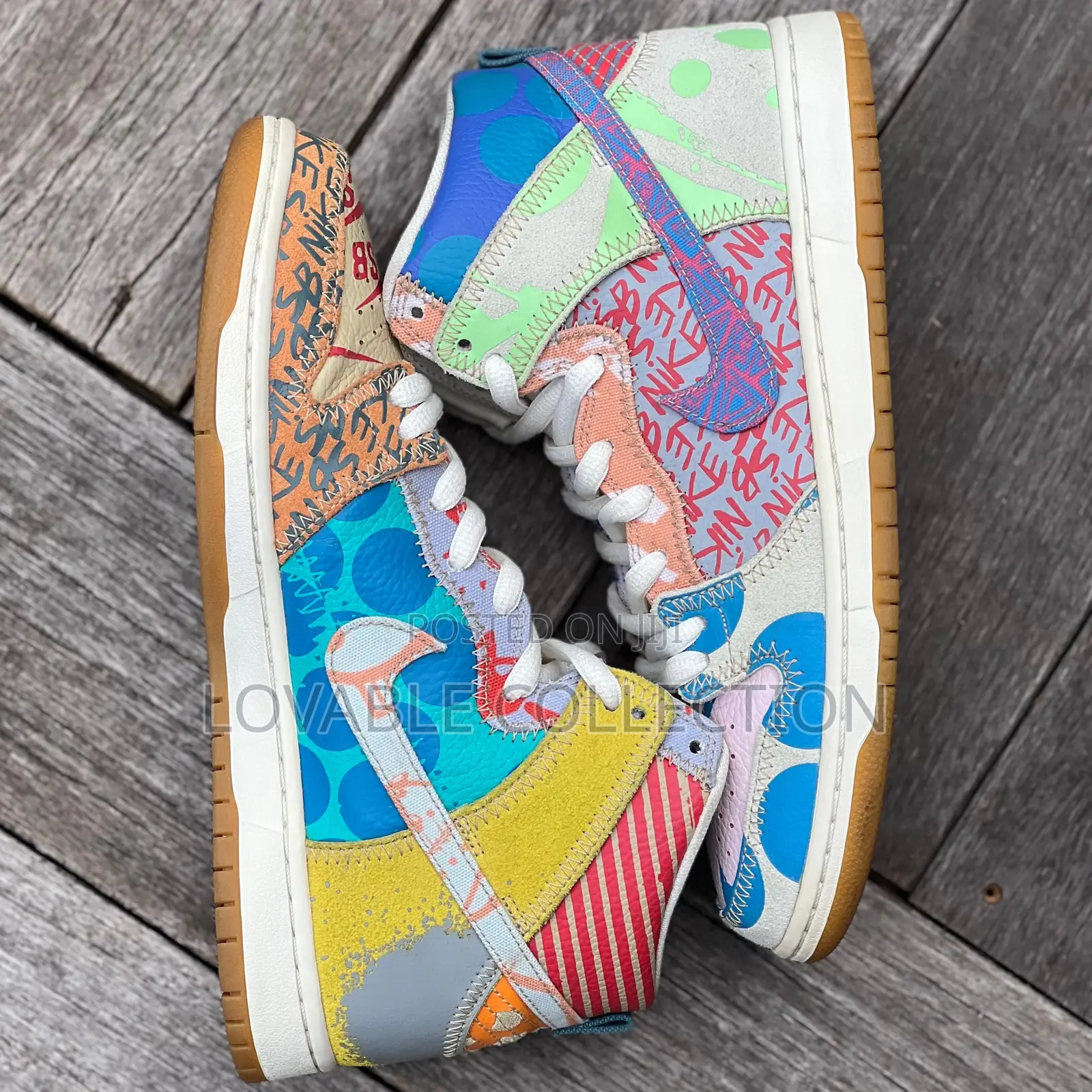 Nike Sb Dunk High Premium — "Thomas Campbell What The" Sneakers