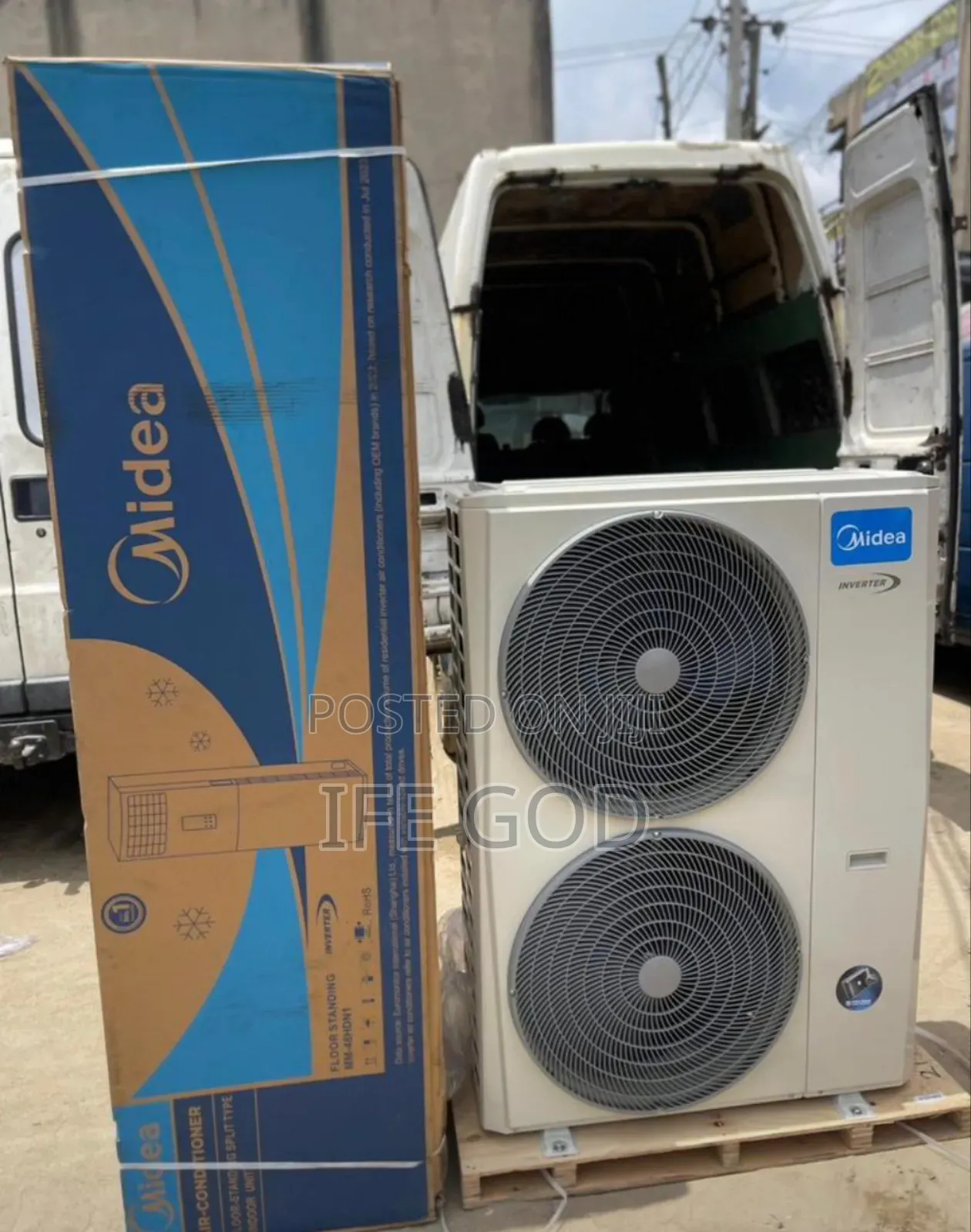 Original Midea 5 Tons R410a Inverter Floor Standing Air Conditioner